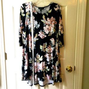 Karen Kane Floral Maggie Dress M medium